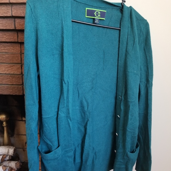 C. Wonder Sweaters - Small Teal wool blend cardigan